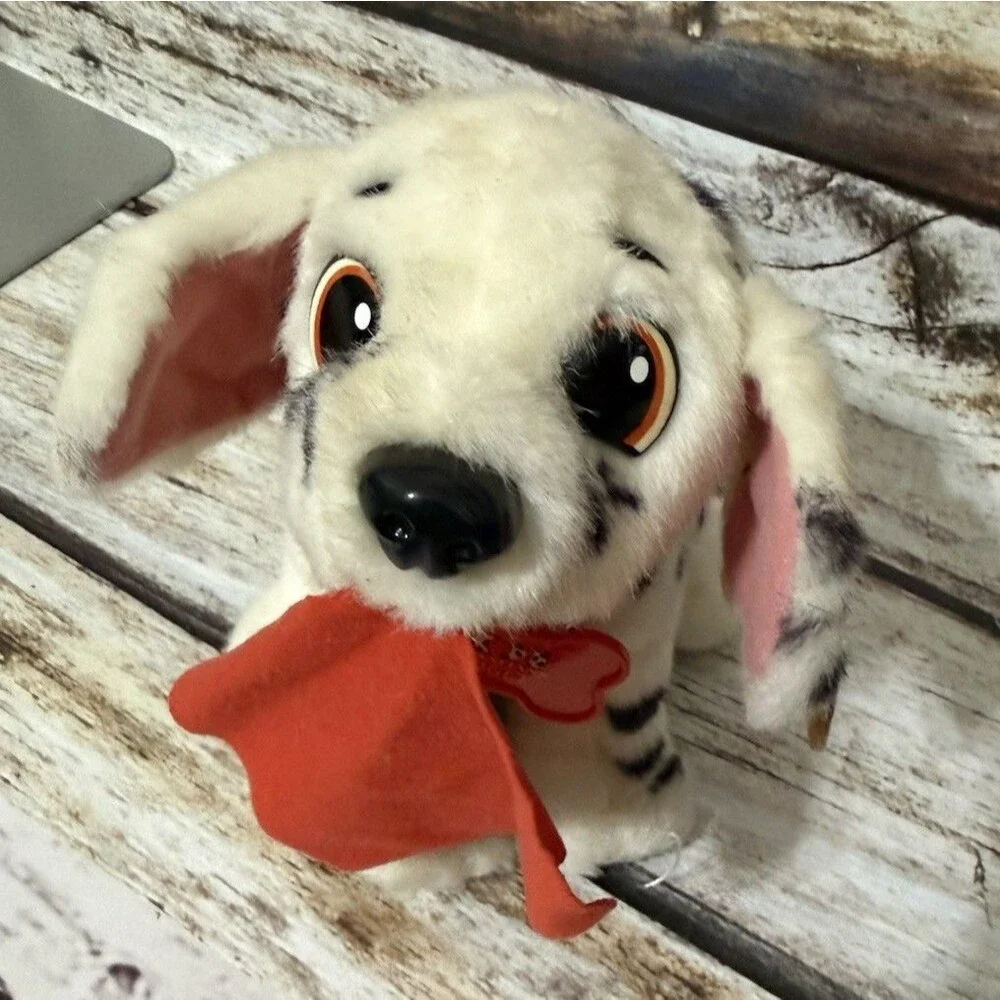 Vintage 1996 Disney 101 Dalmatians Fidget Puppy Plush Tug Of War WORKS
